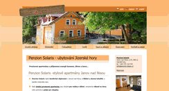 Desktop Screenshot of penzion-solaris.cz
